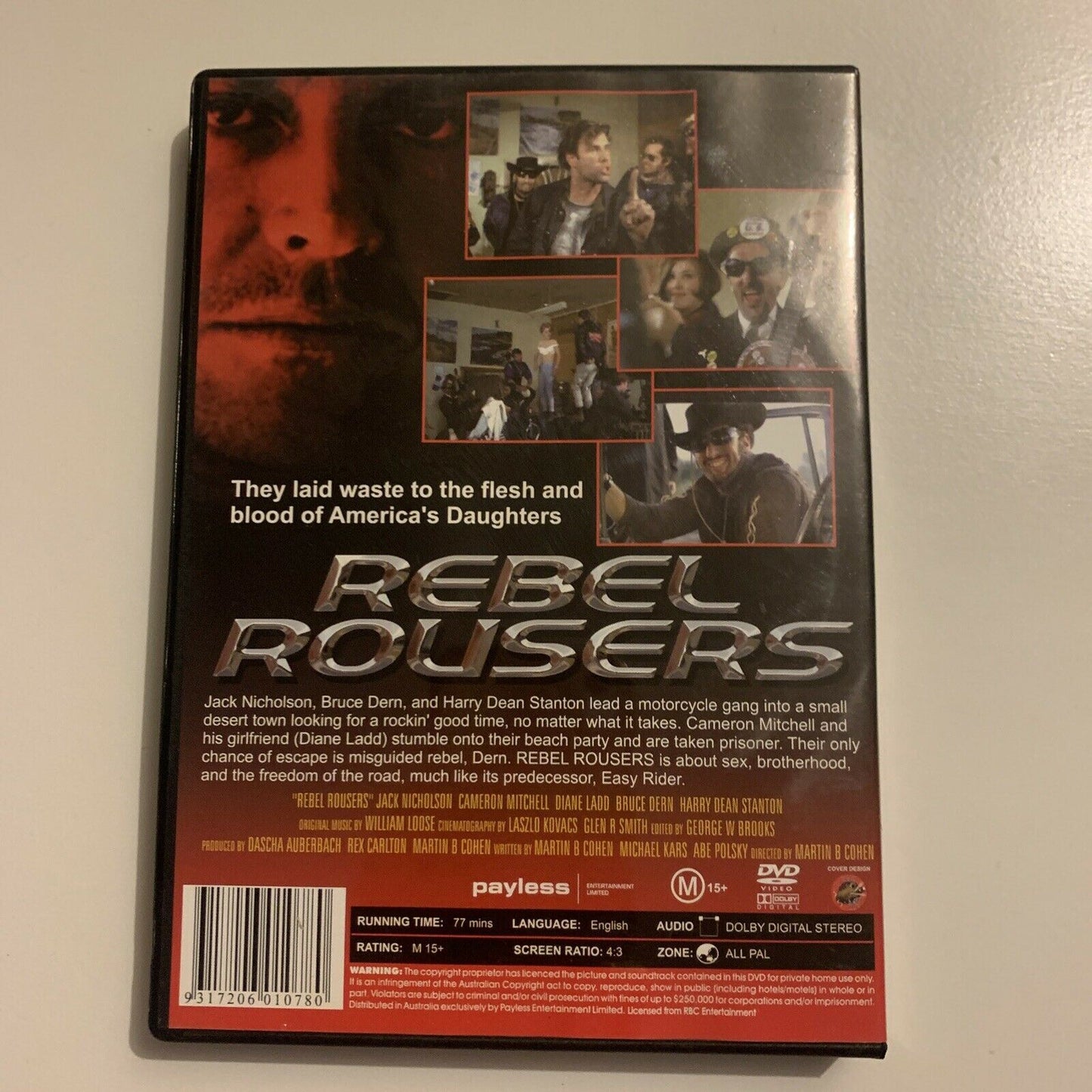 Rebel Rousers (DVD, 1970) Jack Nicholson. All Regions