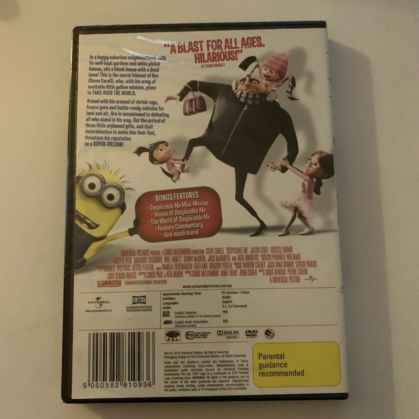 Despicable Me (DVD, 2011) Region 4&2