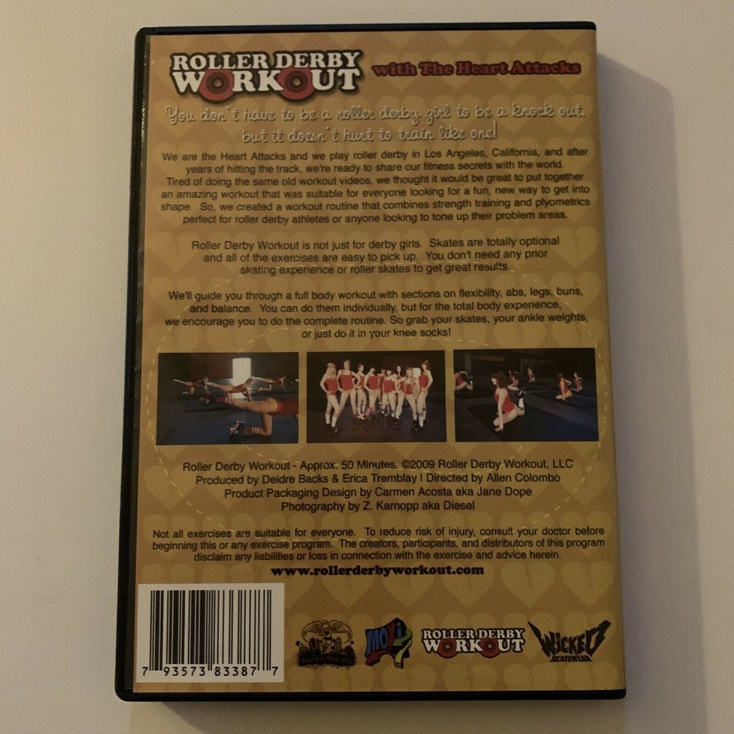 Roller Derby Workout With The Heart Attacks (DVD, 2009) All Regions
