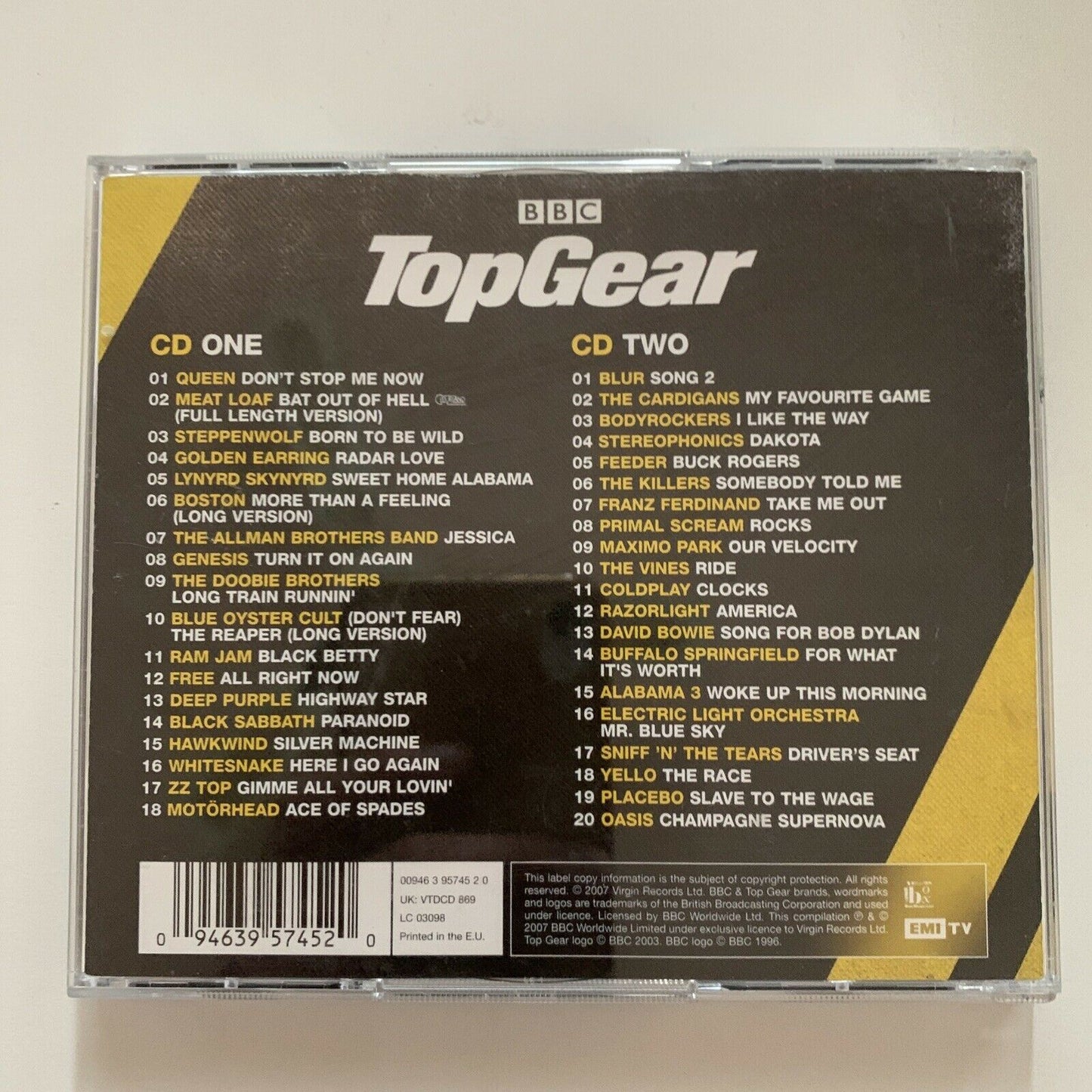 Top Gear Anthems - The Greatest Ever Driving Songs (CD, 2007, 2-Disc)