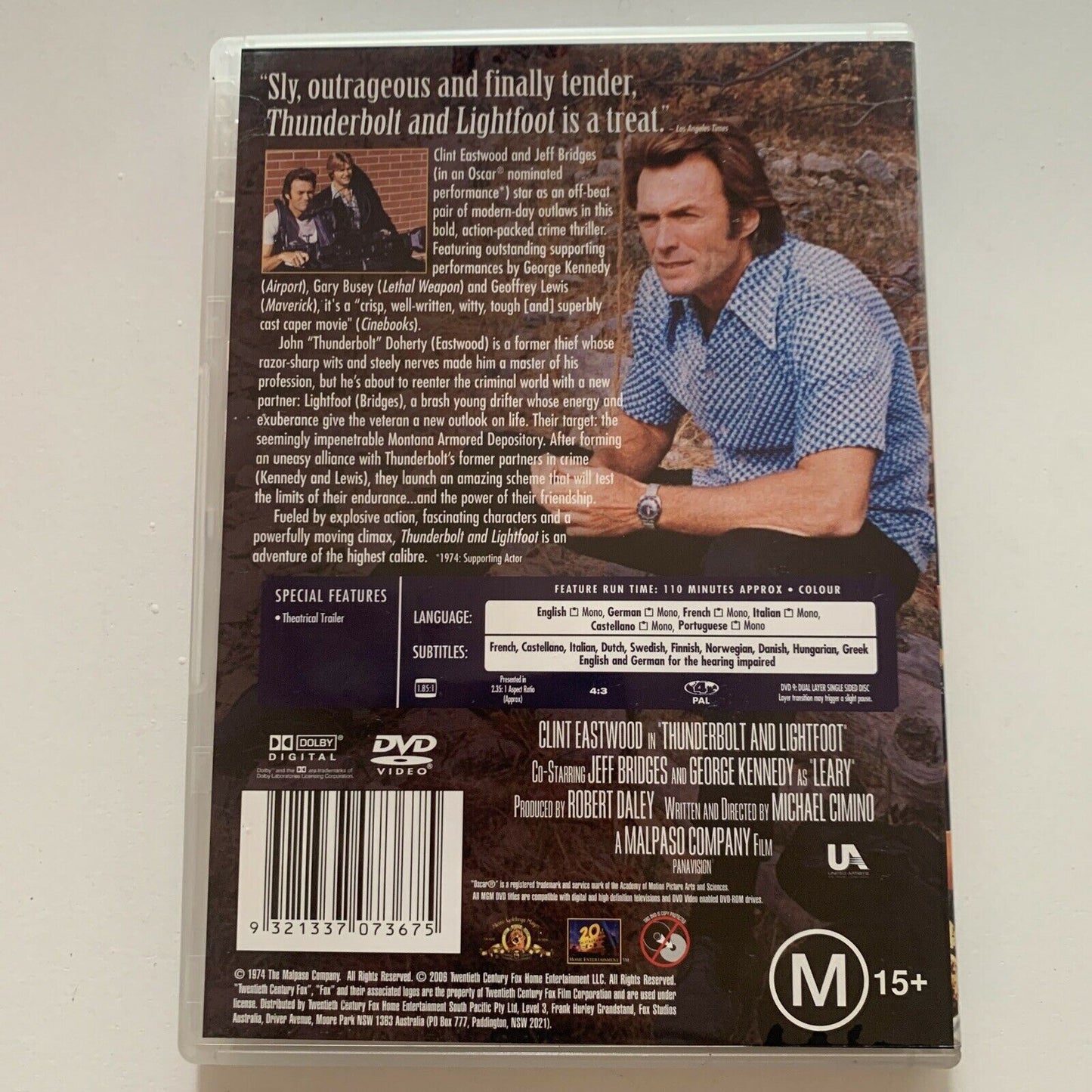 Thunderbolt And Lightfoot (DVD, 1974) Clint Eastwood, Jeff Bridges. Region 4&2