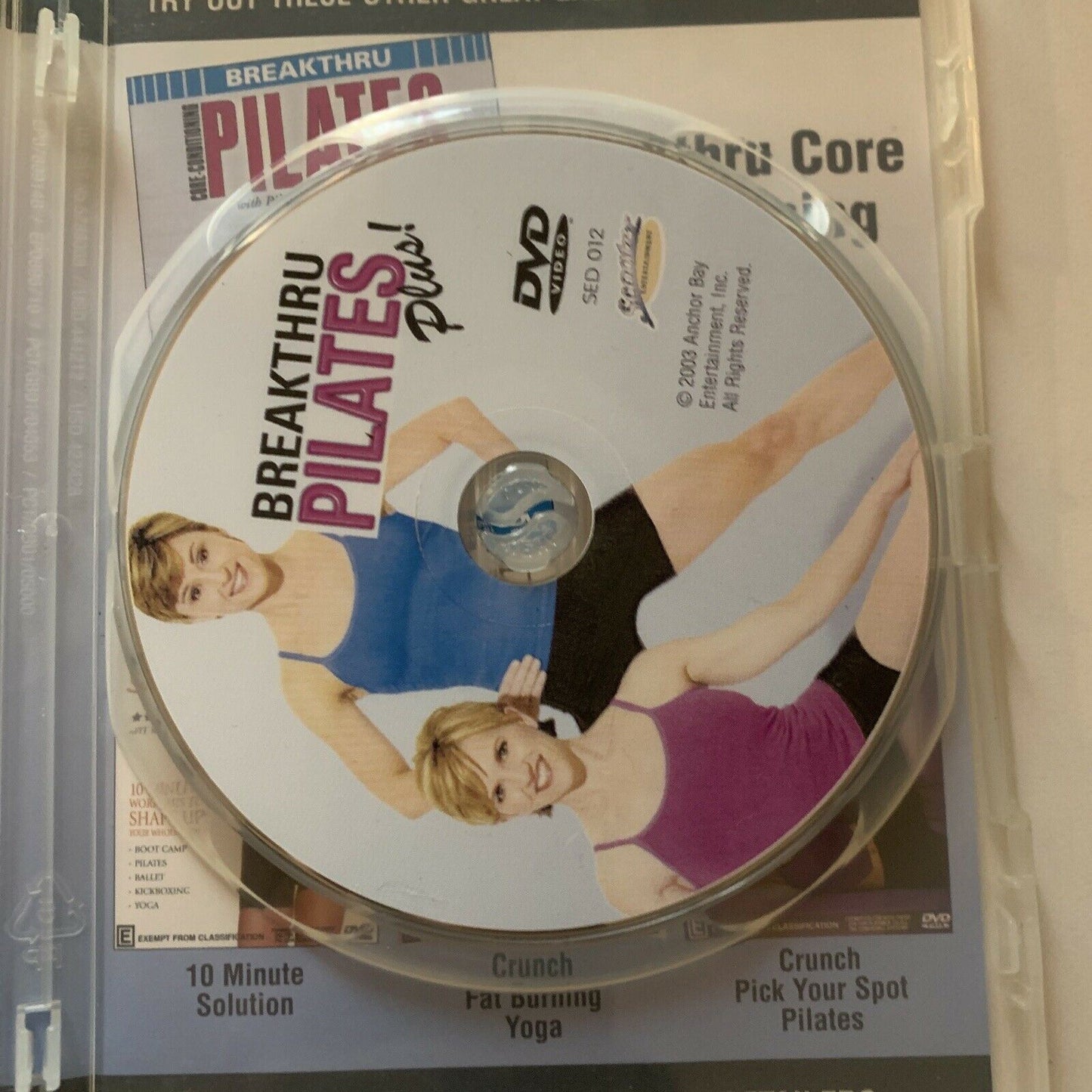 Breakthru - Pilates Plus! (DVD, 2003) Tracy York, Michelle Dozois.  All Regions