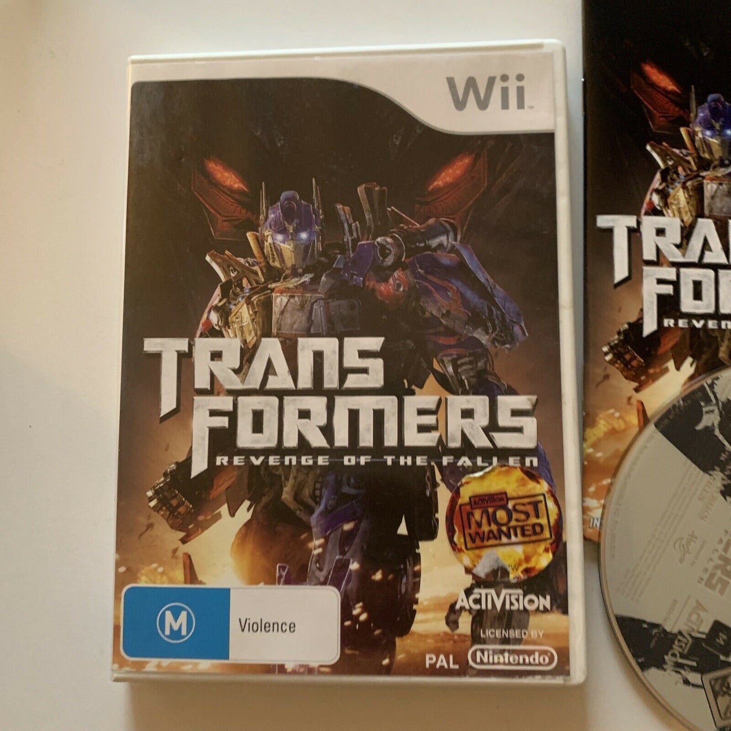 Transformers - Revenge Of The Fallen Nintendo Wii Complete With Manual PAL