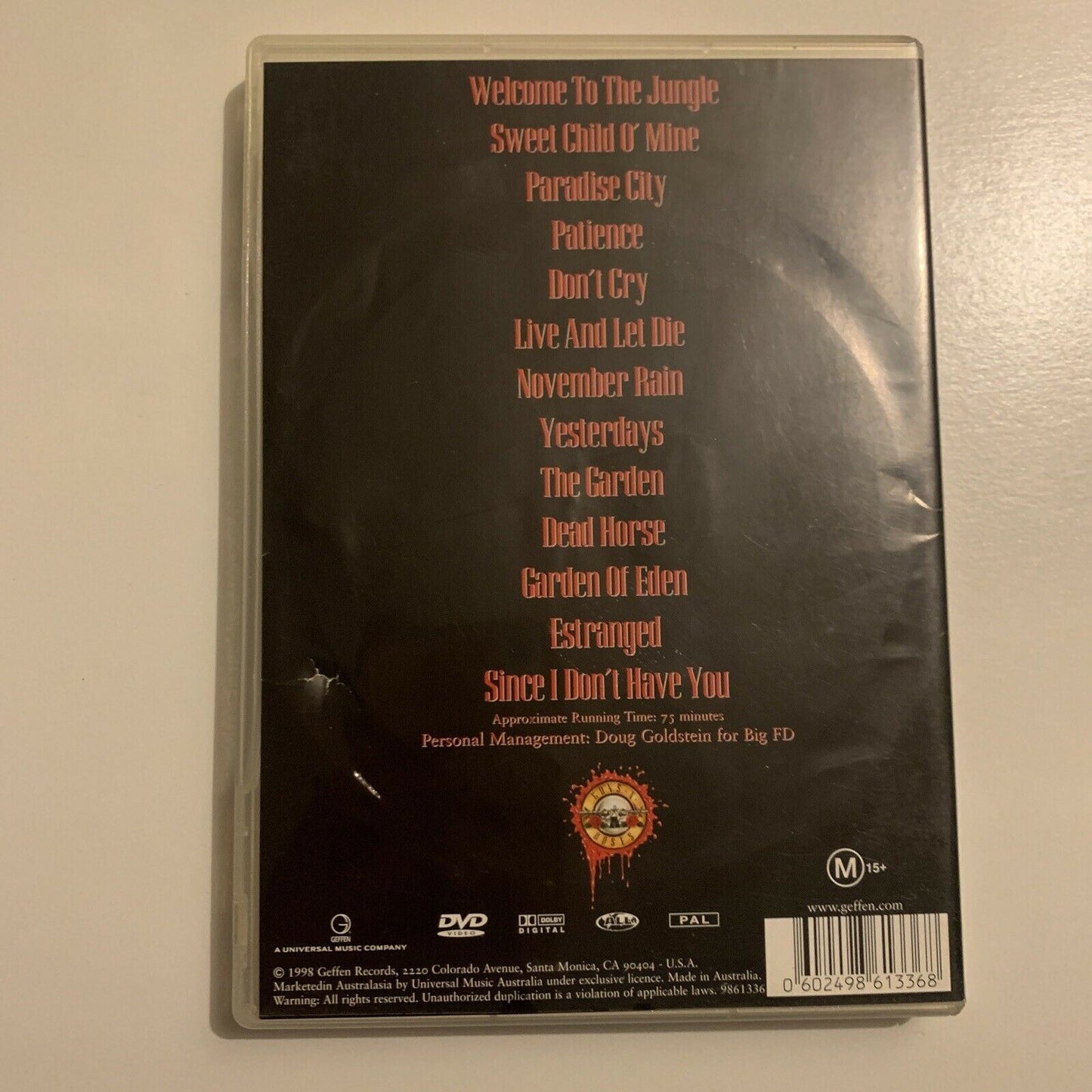 Guns N' Roses - Welcome to the Videos (DVD, 1998) All Regions