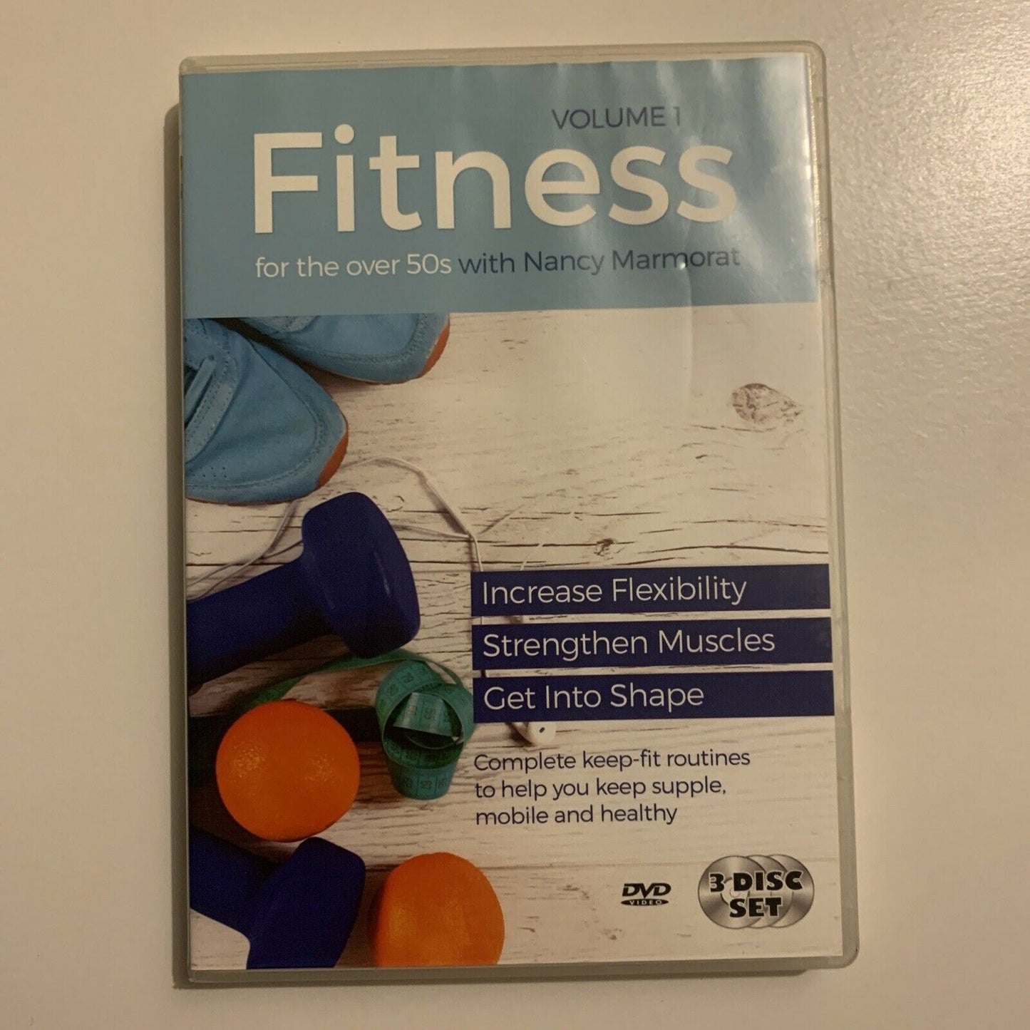 Fitness For The Over 50's With Nancy Marmorat - Vol 1 (DVD, 2015, 3-Disc)