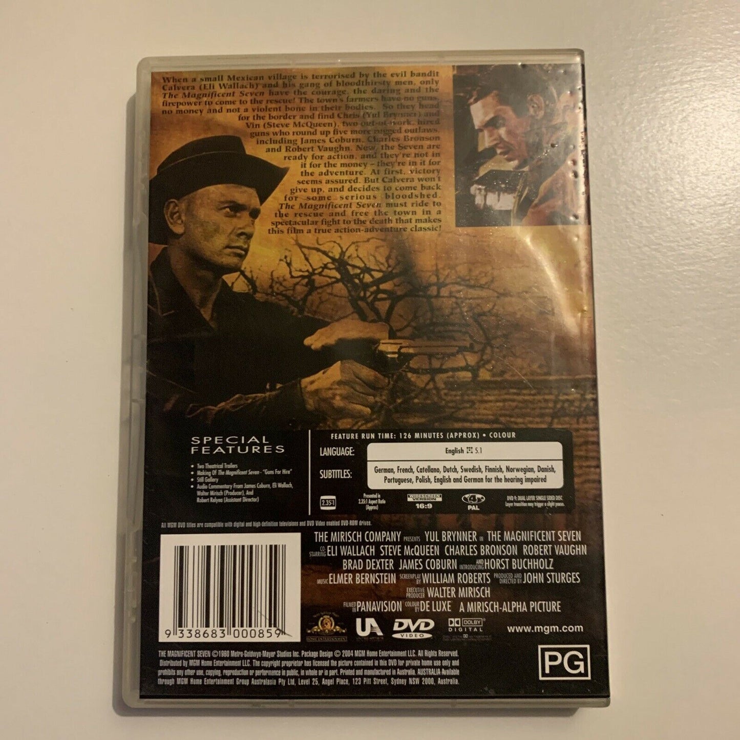 The Magnificent Seven (DVD, 1960) Region 4&2