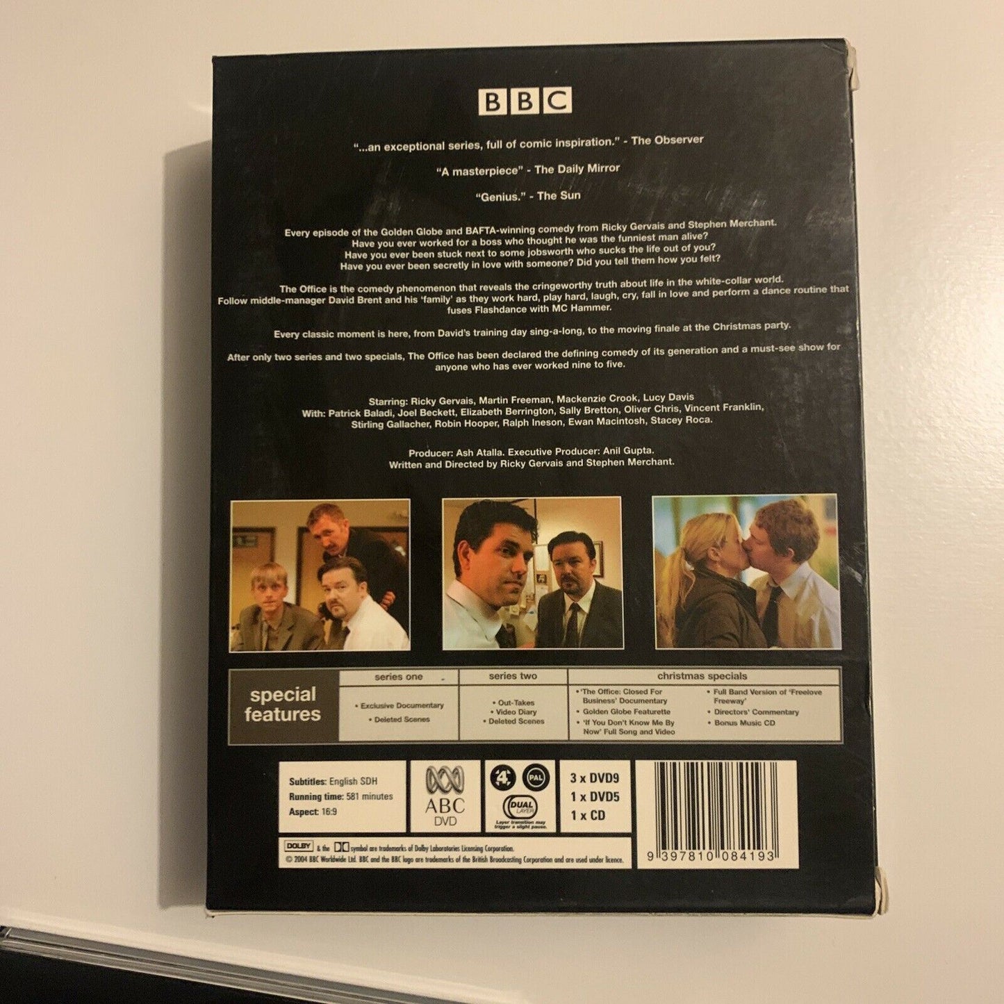 The Office UK - Complete Series & Christmas Special (DVD, 2004, 4-Disc Set)