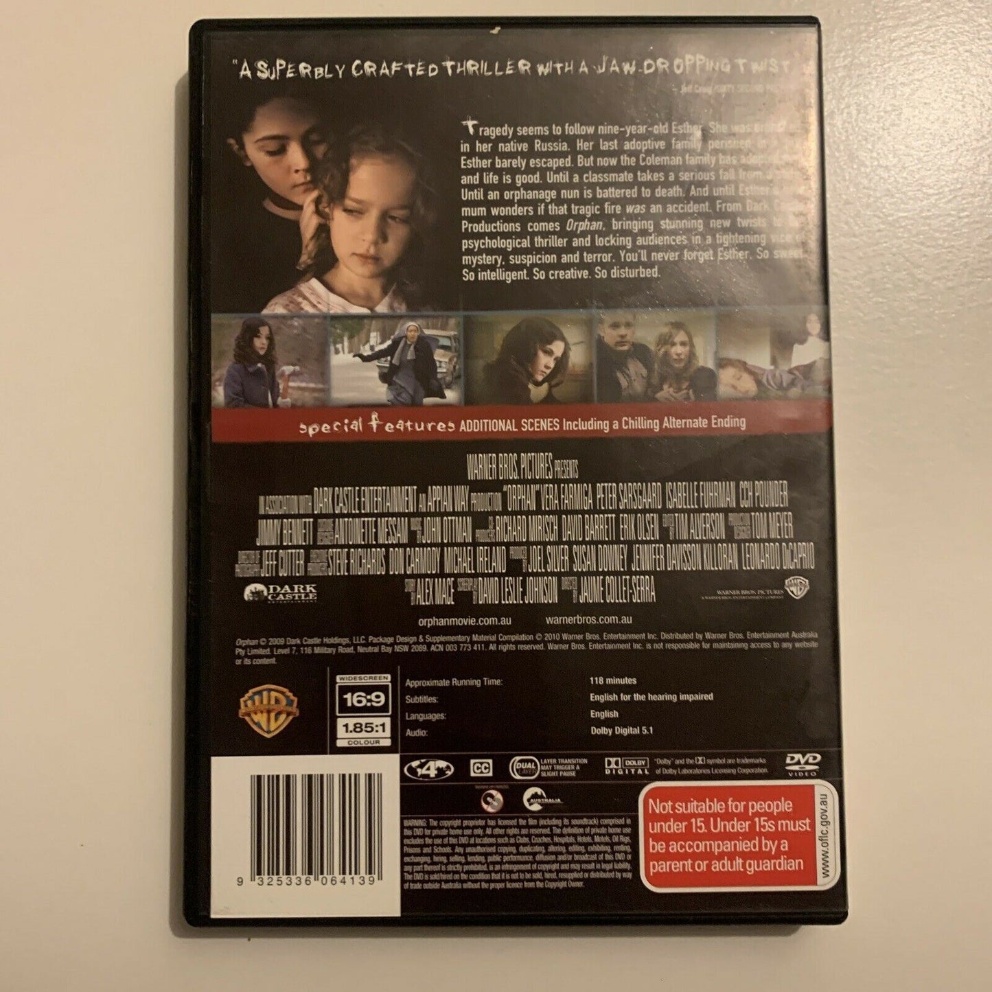 Orphan (DVD, 2009) Vera Farmiga, Peter Sarsgaard, Isabelle Fuhrman. Re ...