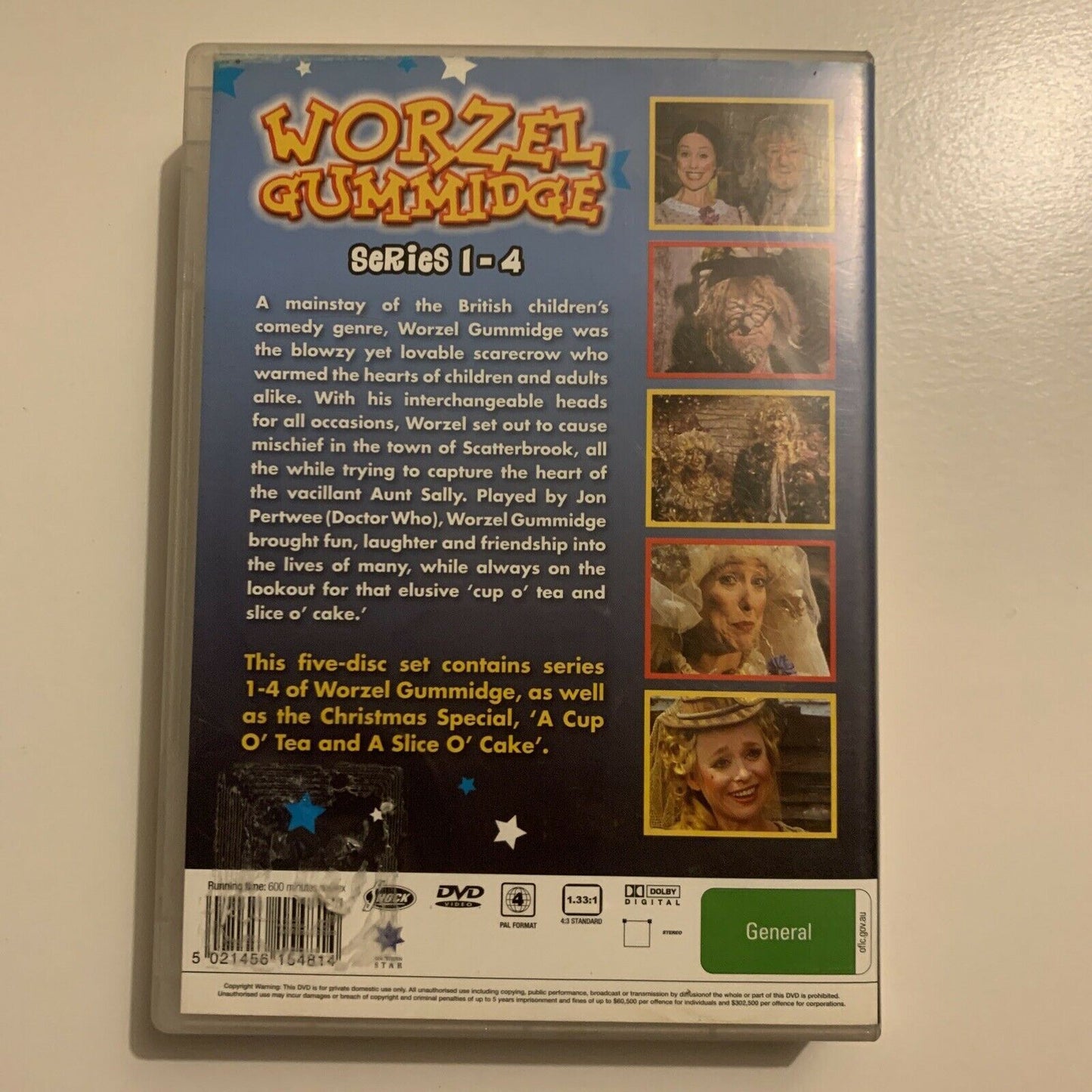 Worzel Gummidge - Series 1-4 (DVD, 1981, 5-Disc) Jon Pertwee. Region 4