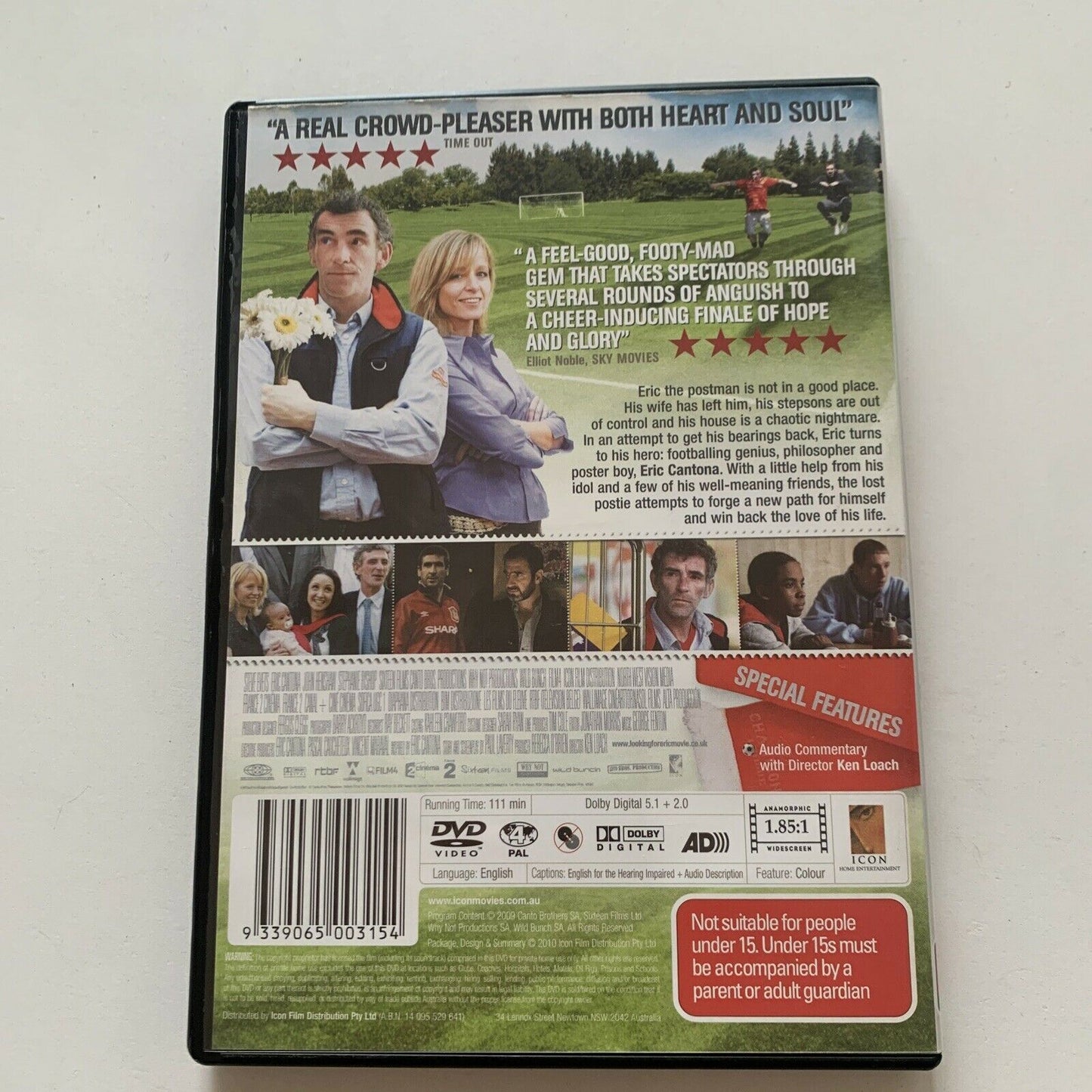 Looking For Eric (DVD, 2009) Eric Cantona, Steve Evets. Region 4