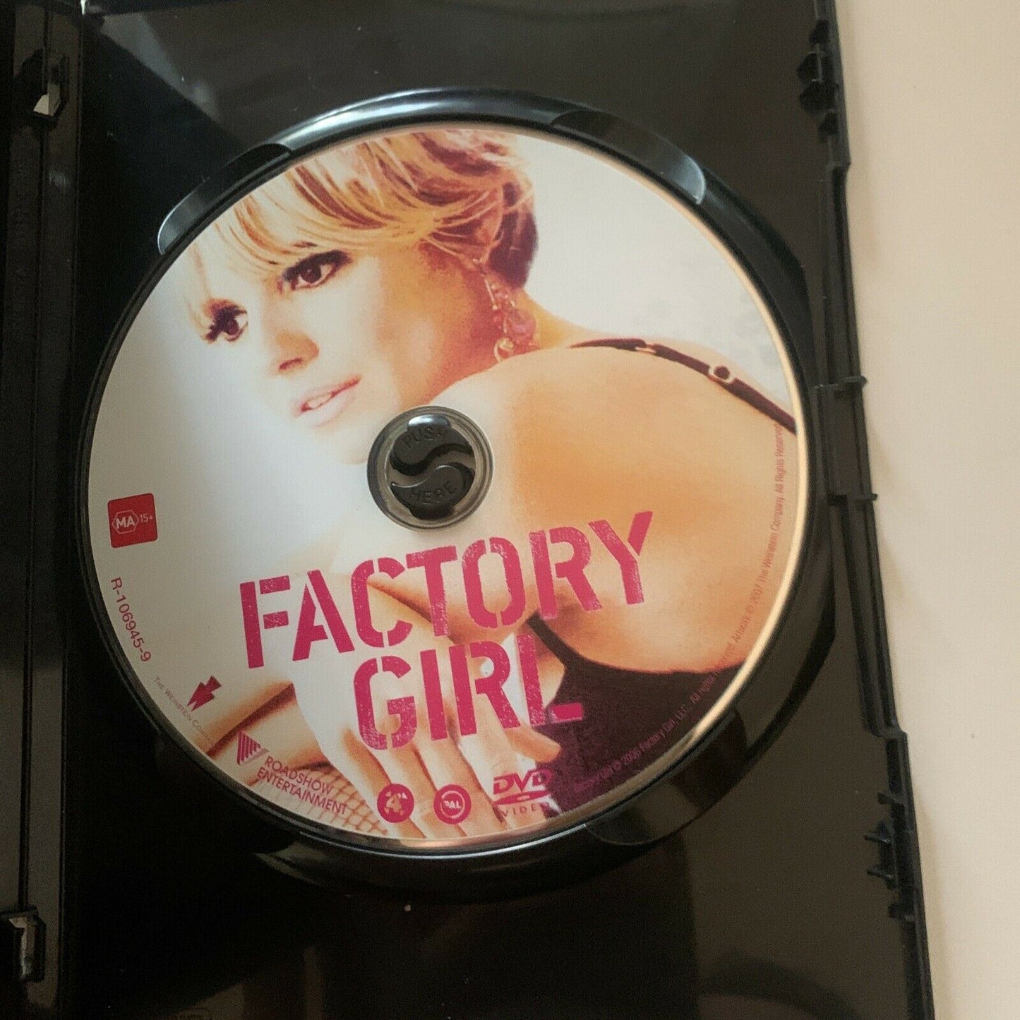 Factory Girl (DVD, 2006) Guy Pearce, Sienna Miller, Hayden Christensen Region 4