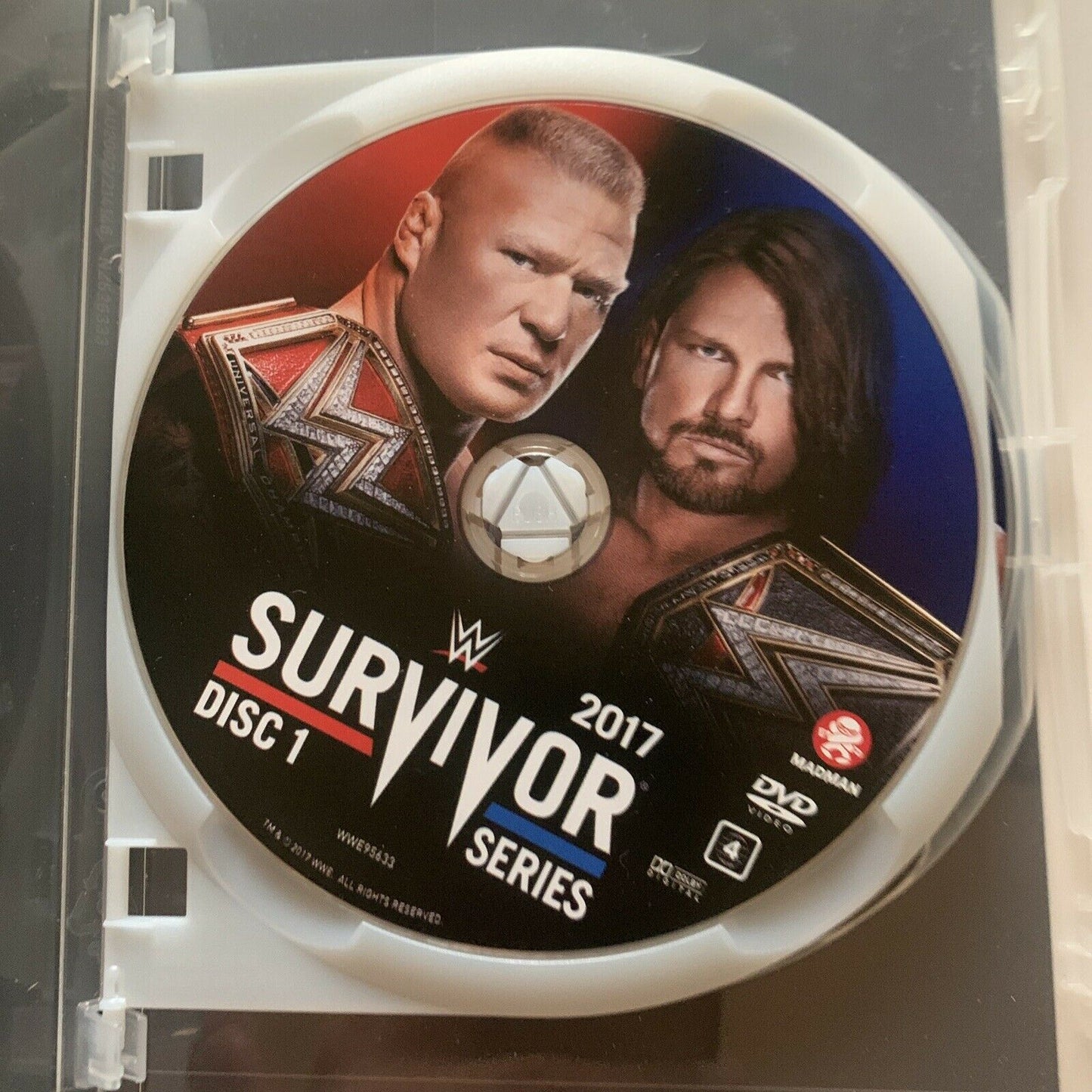 WWE - Survivor Series 2017 (DVD, 2018, 2-Disc) AJ Styles, Brock Lesnar Region 4