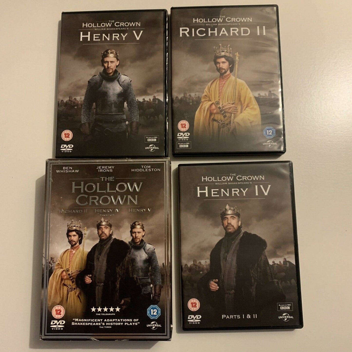 The Hollow Crown -  Series 1 - TV Mini Series  (DVD, 2012, 4-Disc) Region 4&2