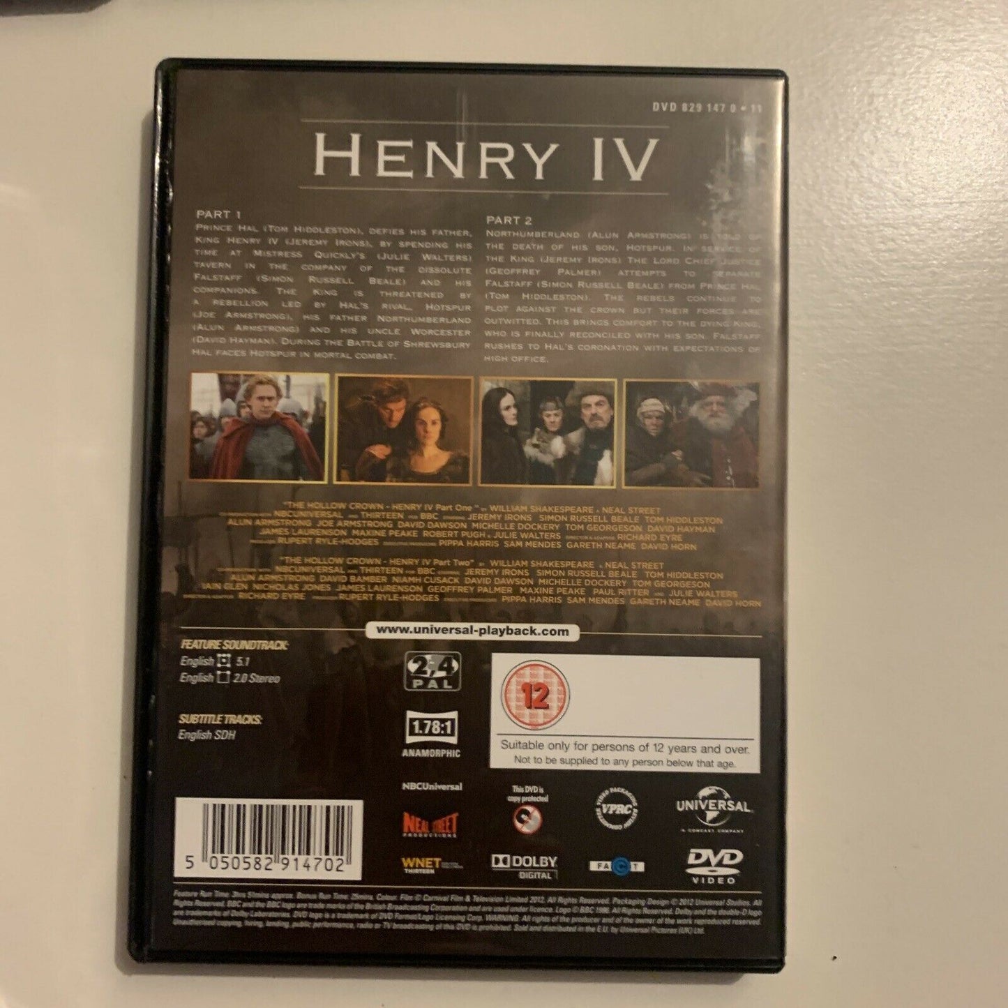 The Hollow Crown -  Series 1 - TV Mini Series  (DVD, 2012, 4-Disc) Region 4&2