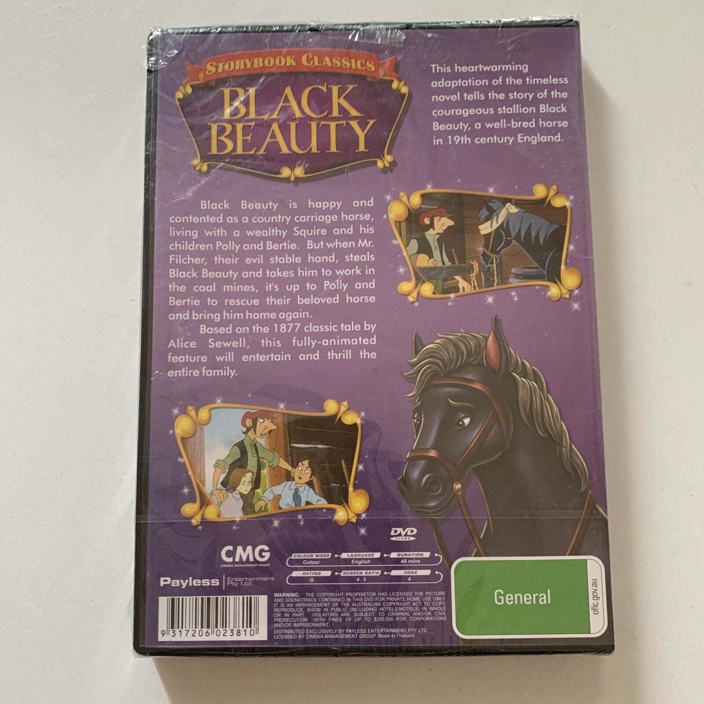*New Sealed* Storybook Classics: Black Beauty (DVD, 2009) All Regions