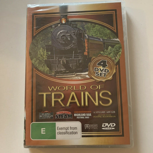 *New Sealed* World Of Trains (DVD, 4-Disc) All Regions