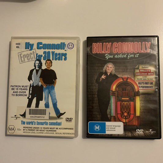 Billy Connolly: Erect For 30 Years / You Asked For It (DVD, 2-Disc) Region 4&2