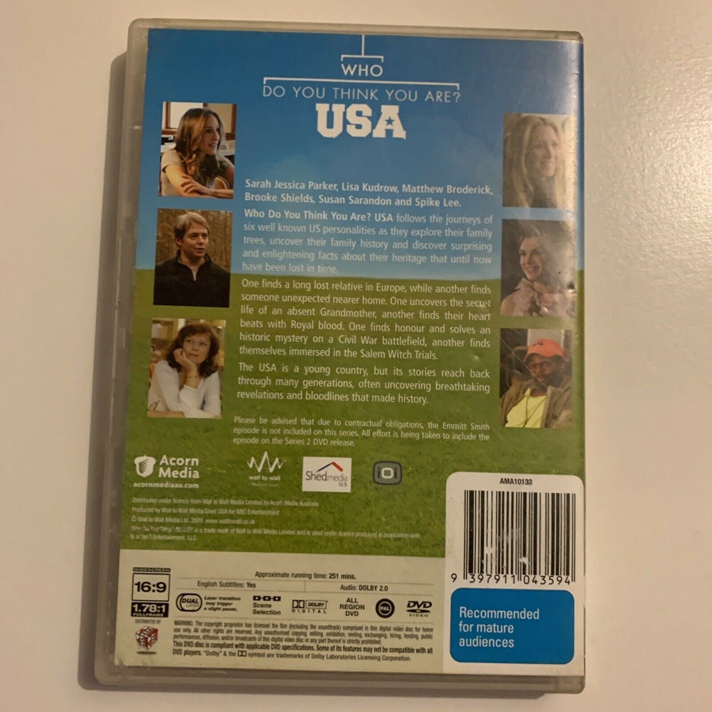 Who Do You Think You Are? USA (DVD, 2009, 2-Disc) Lisa Kudrow Region 4