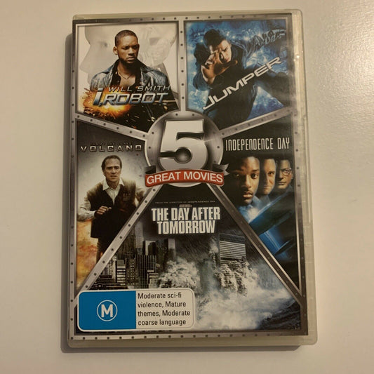 I, Robot / Jumper / The Day After Tomorrow / Independence Day / Volcano  (DVD)