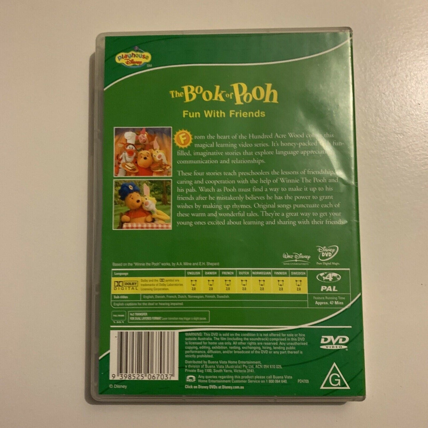 Winnie the Pooh: Book Of Pooh - Fun With Friends (DVD, 2003) Region 4&2