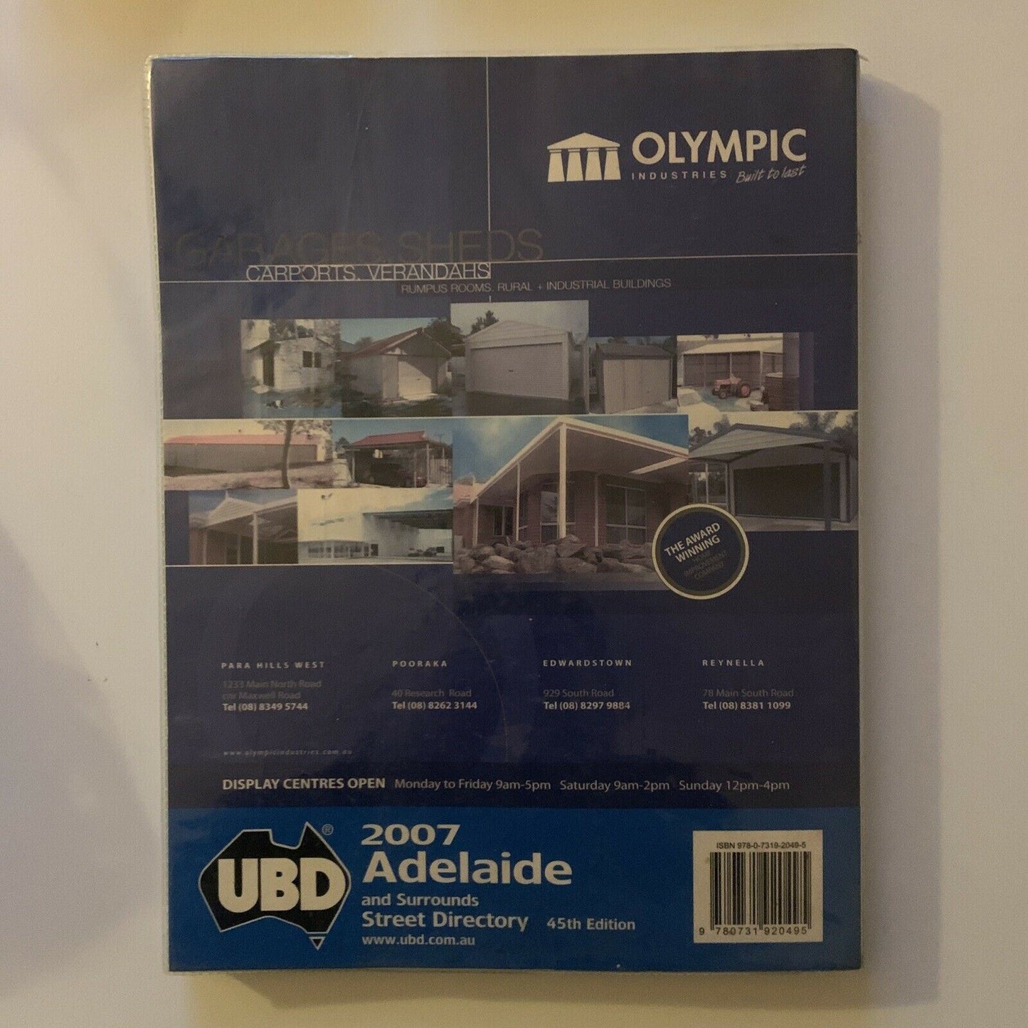 2007 UBD Adelaide And Surrounds Street Directory 45th Edition