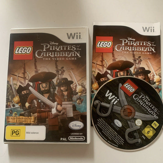 Lego Pirates Of The Caribbean Nintendo Wii Game Complete With Manual PAL