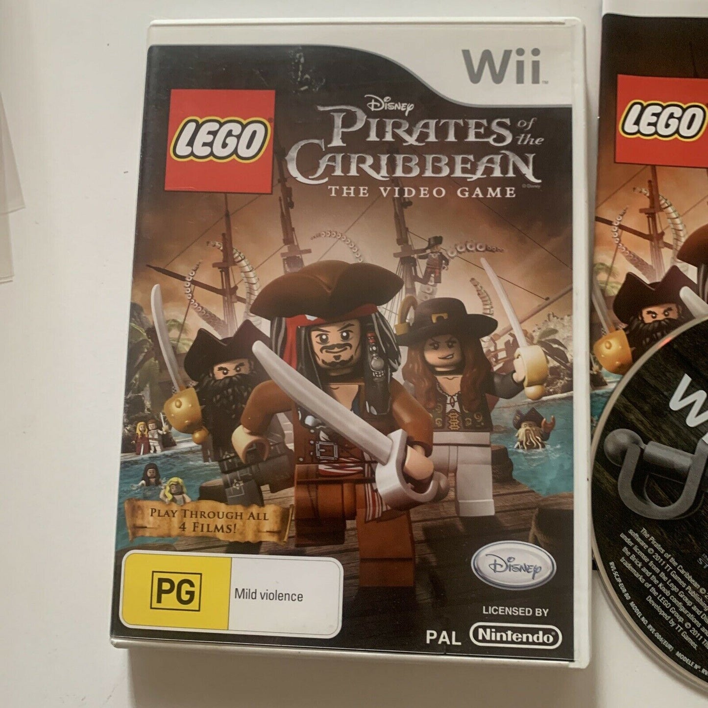 Lego Pirates Of The Caribbean Nintendo Wii Game Complete With Manual PAL