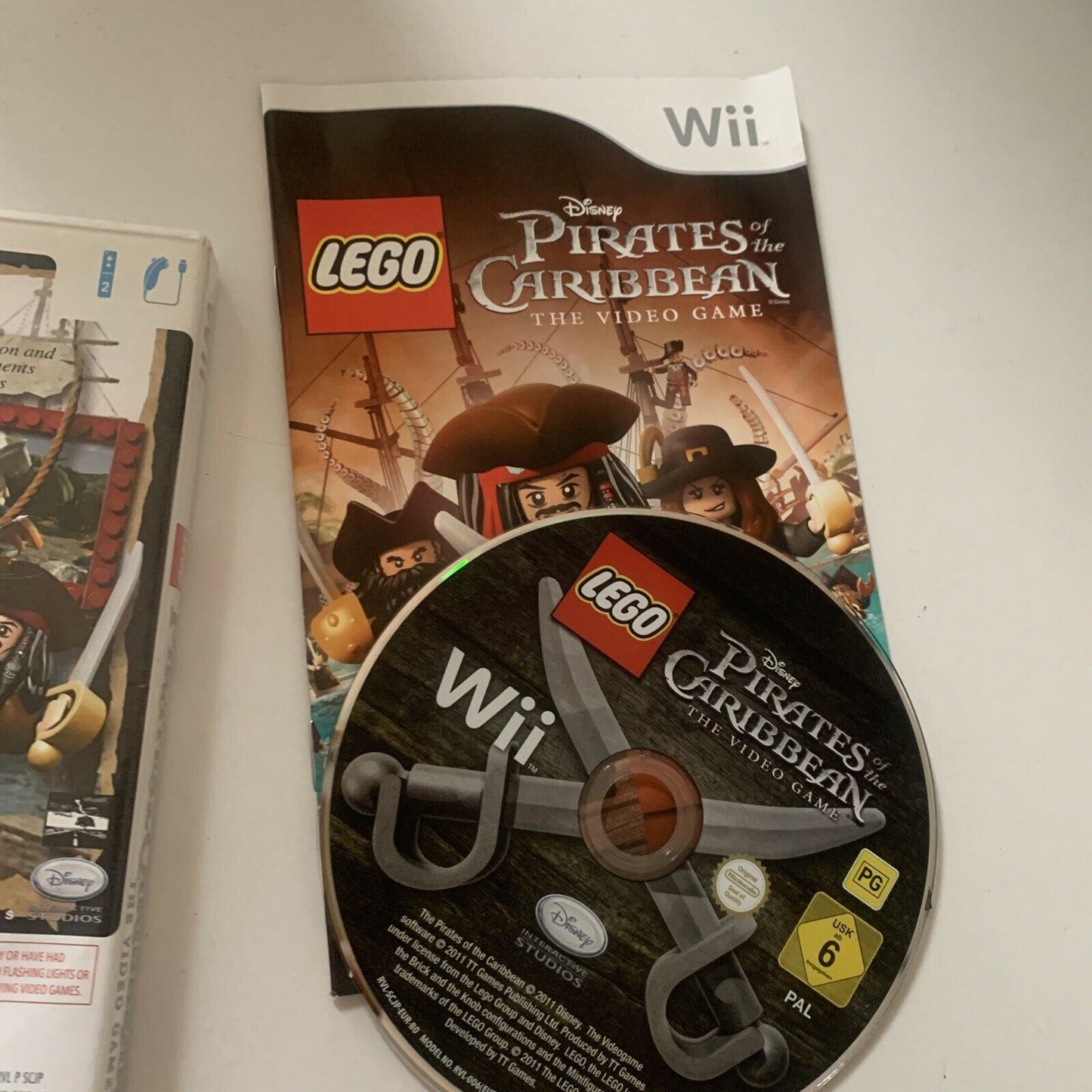 Lego Pirates Of The Caribbean Nintendo Wii Game Complete With Manual PAL