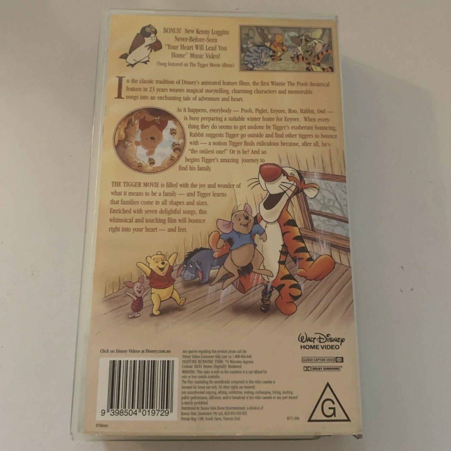 The Tigger Movie - Walt Disney Collection - PAL (VHS, 2000) Winnie The Pooh