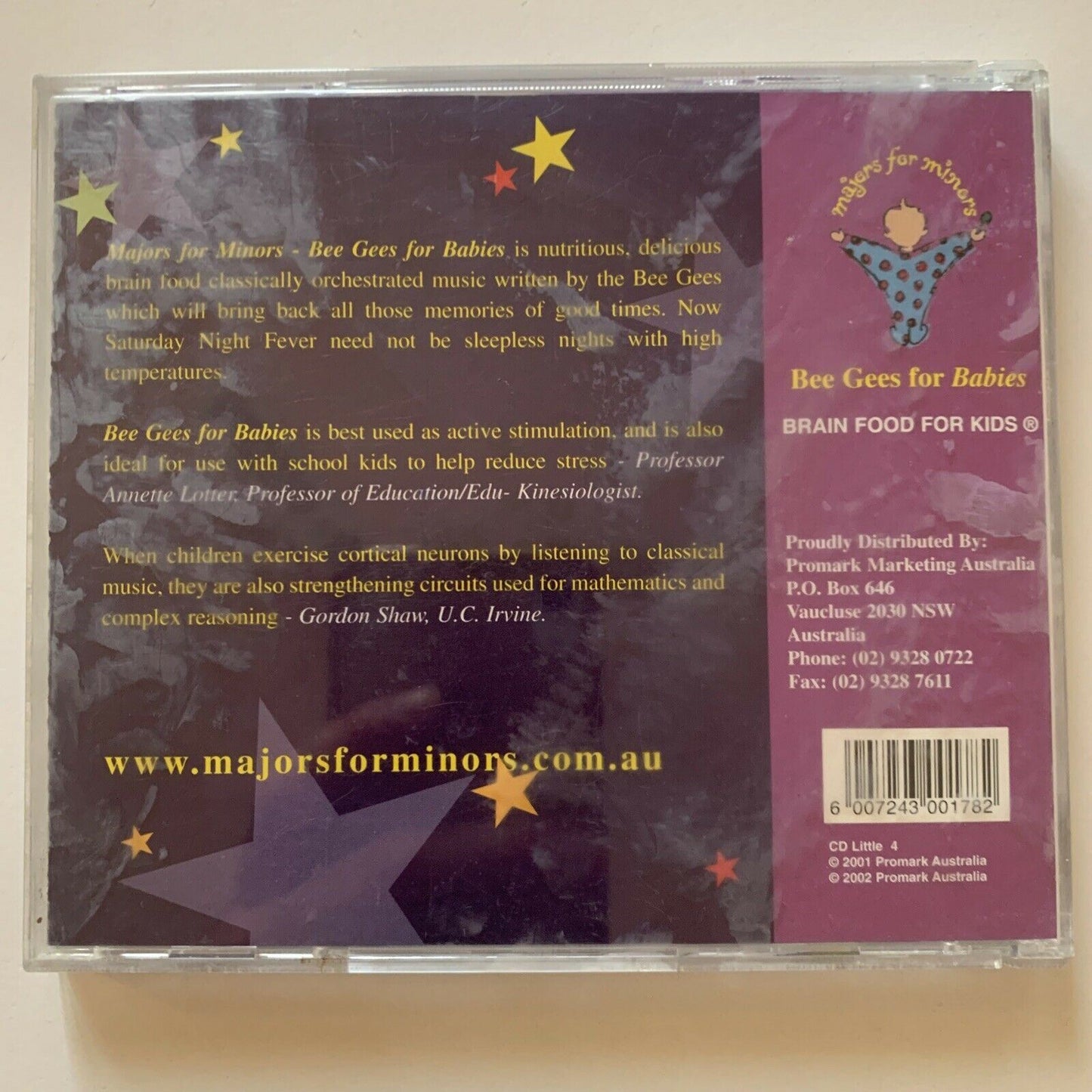 Bee Gees For Babies - Majors For Minors (CD, 2002)