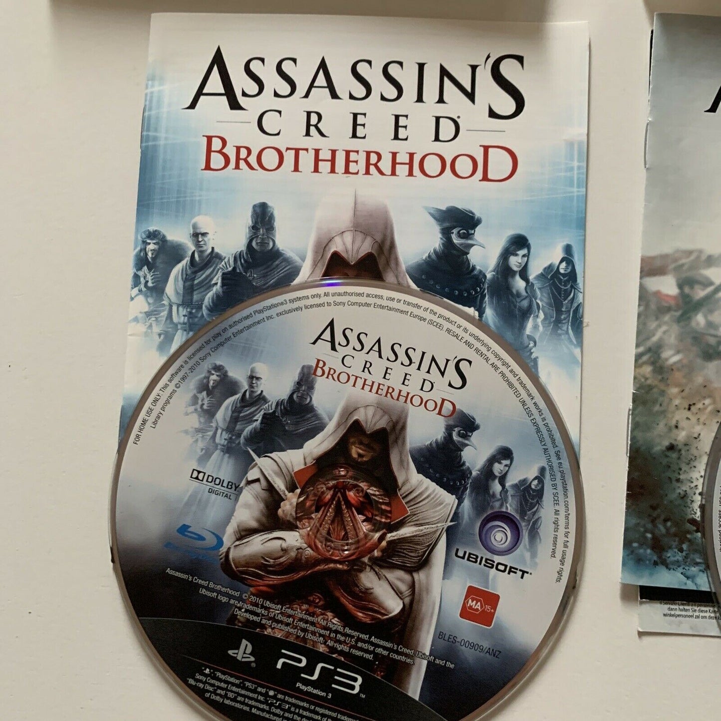 Assassin's Creed Brotherhood & Creed III - PlayStation 3 PS3 With Manual