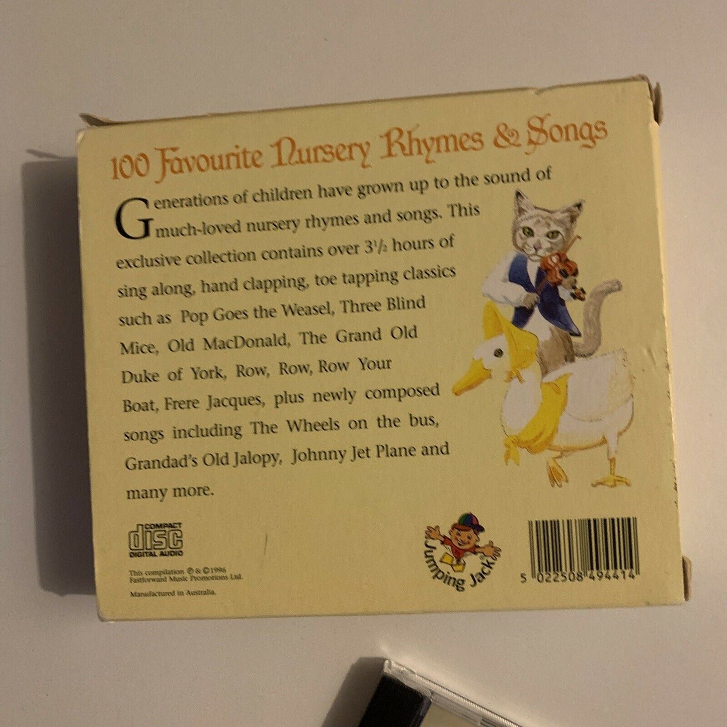 100 Favourite Nursery Rhymes & Songs (CD, 1996, 3-Disc)