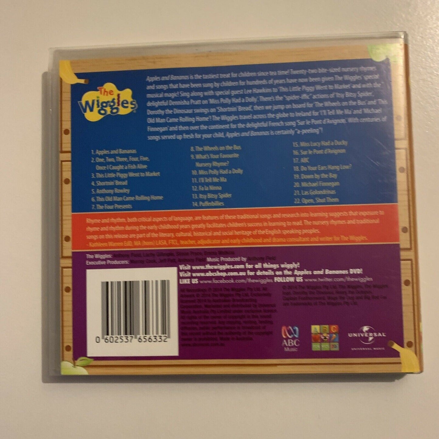 Apples & Bananas by The Wiggles (CD, Feb-2014, ABC)