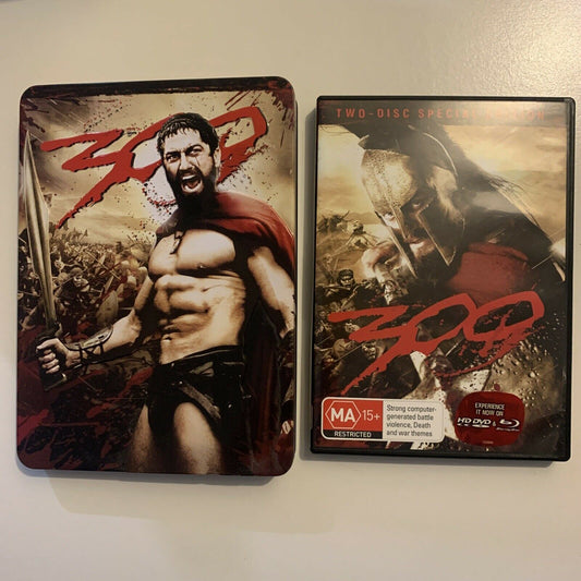 300 - Steel book 2-Disc Special Edition (DVD, 2006) Gerard Butler Region 4