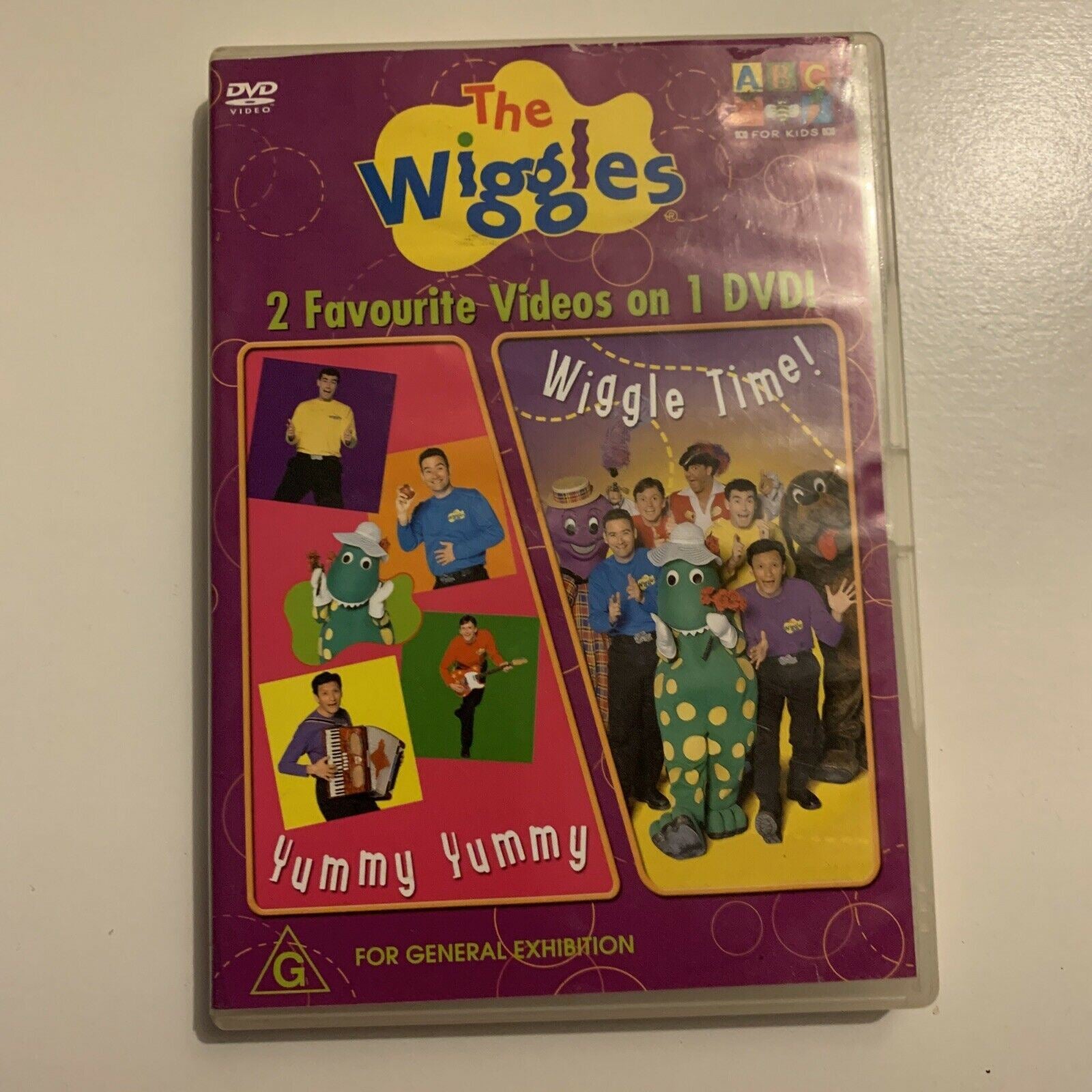 The Wiggles - Yummy Yummy / Wiggle Time! (DVD, 2002) Region 4 – Retro Unit