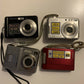 4x Sony DSC-S700, DSC-T100 Samsung ES15, Kodak C503 Camera *Parts Repair Only*