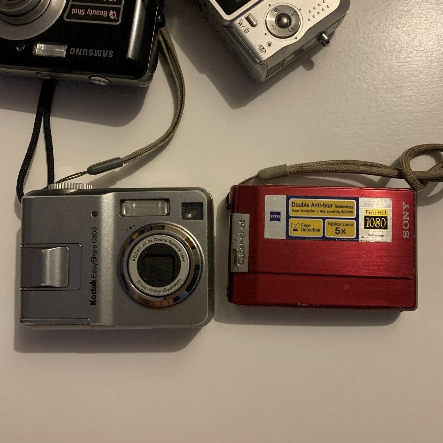 4x Sony DSC-S700, DSC-T100 Samsung ES15, Kodak C503 Camera *Parts Repair Only*