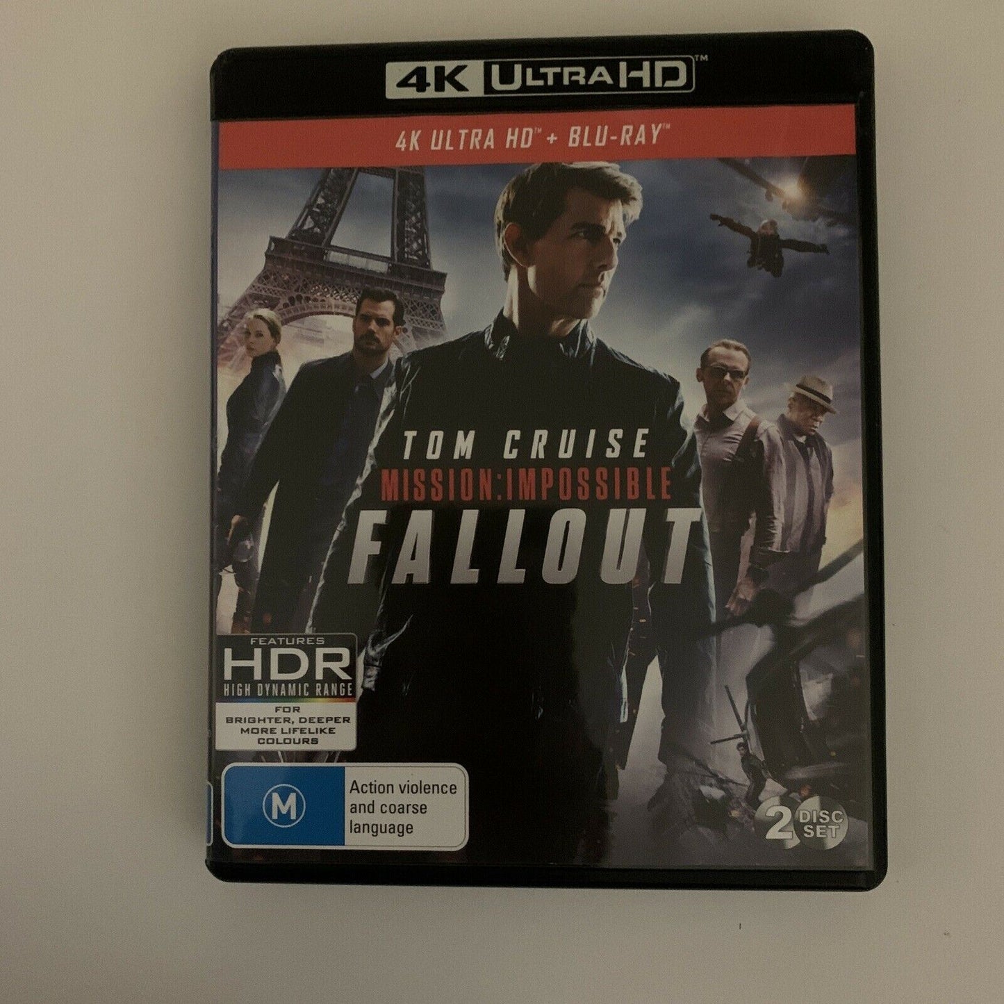 Mission: Impossible - Fallout (4K Ultra HD Bluray, 2018, 2-Disc) Tom Cruise