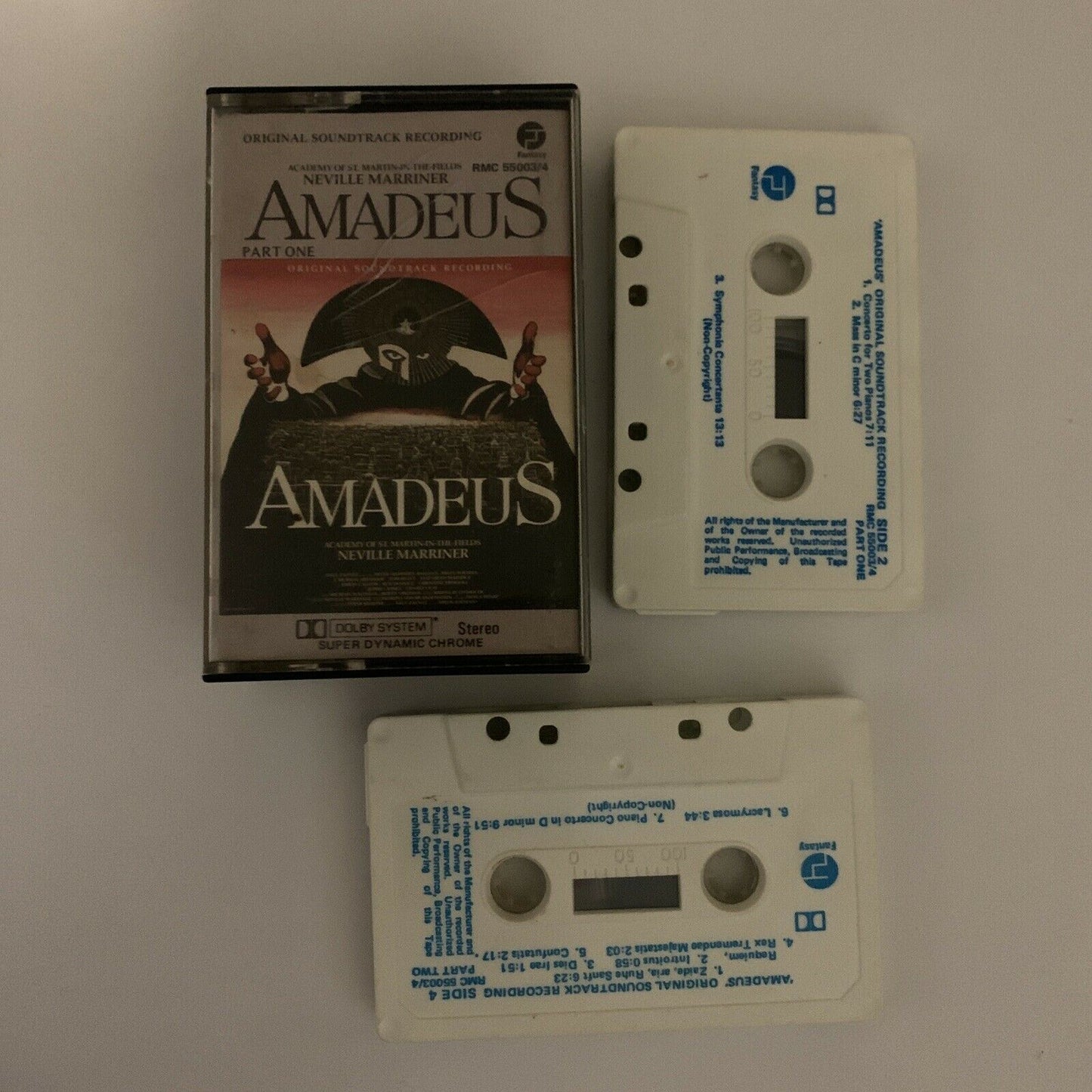 Amadeus - Original Soundtrack Recording (Cassette Tape, 1984, 2-Tape)