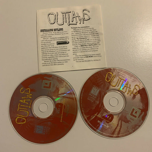 Outlaws PC CDROM LucasArts *Disc Only*