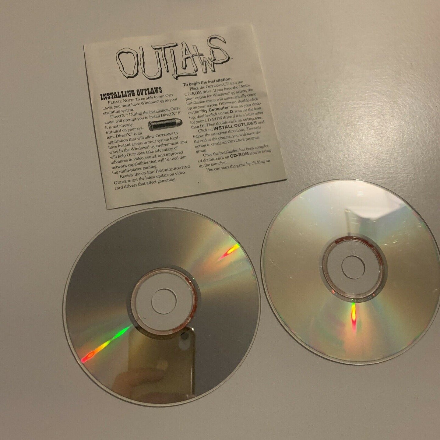 Outlaws PC CDROM LucasArts *Disc Only*