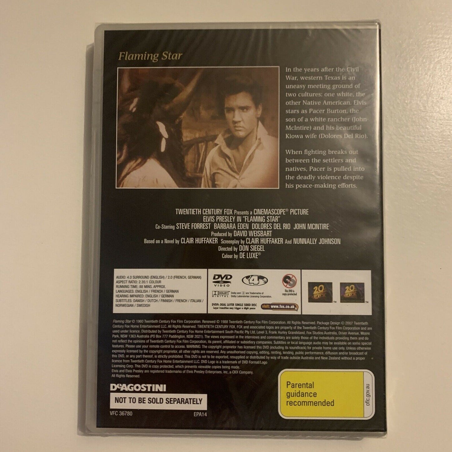 *New Sealed* Elvis Presley: Flaming Star (DVD, 1960) Region 4