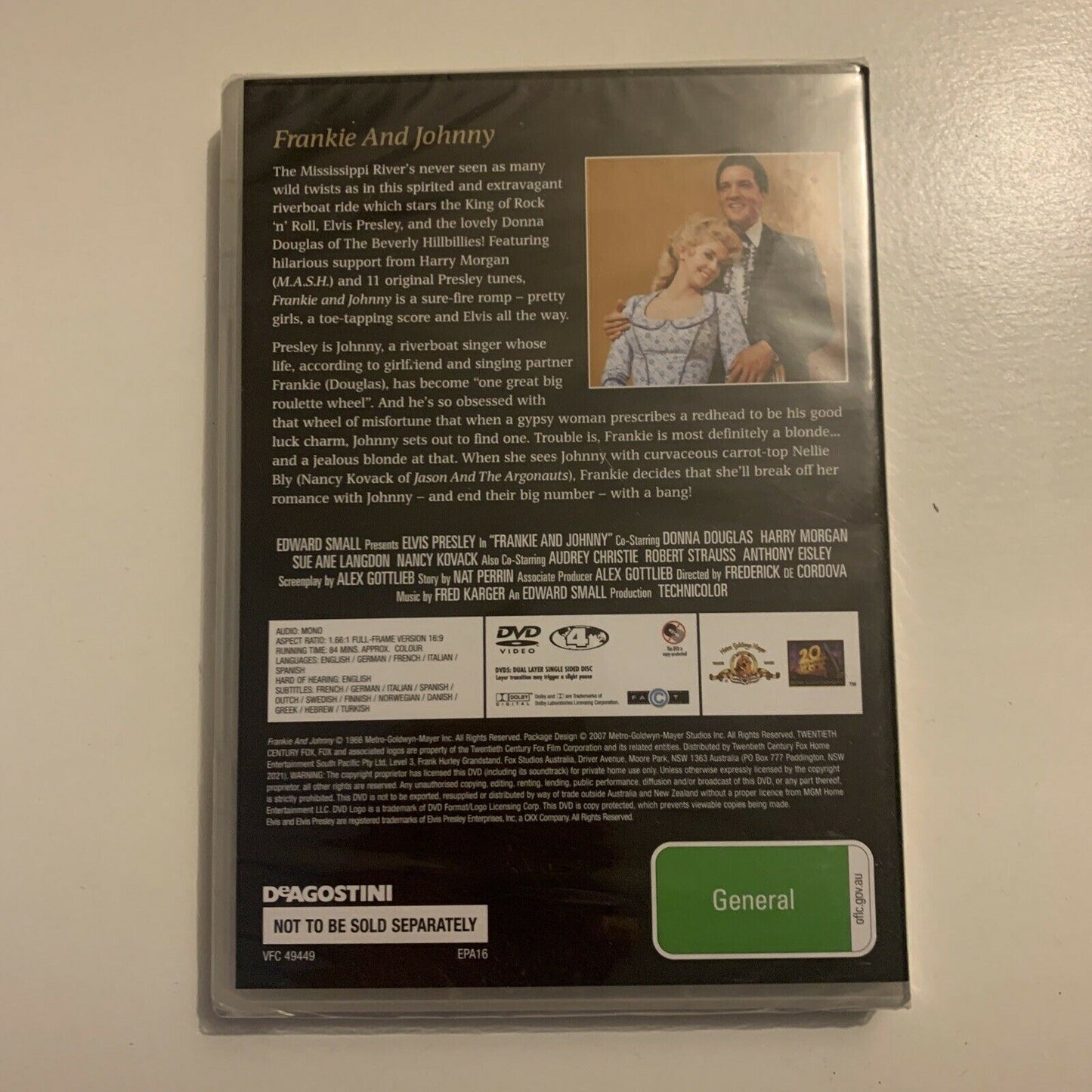 *New Sealed* Elvis Presley: Frankie And Johnny (DVD, 1966) Region 4