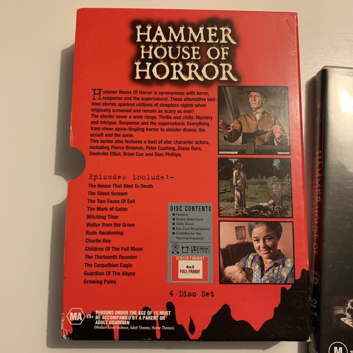 Hammer House Of Horror (DVD, 1980, 4-Disc) Peter Cushing, Diana Dors