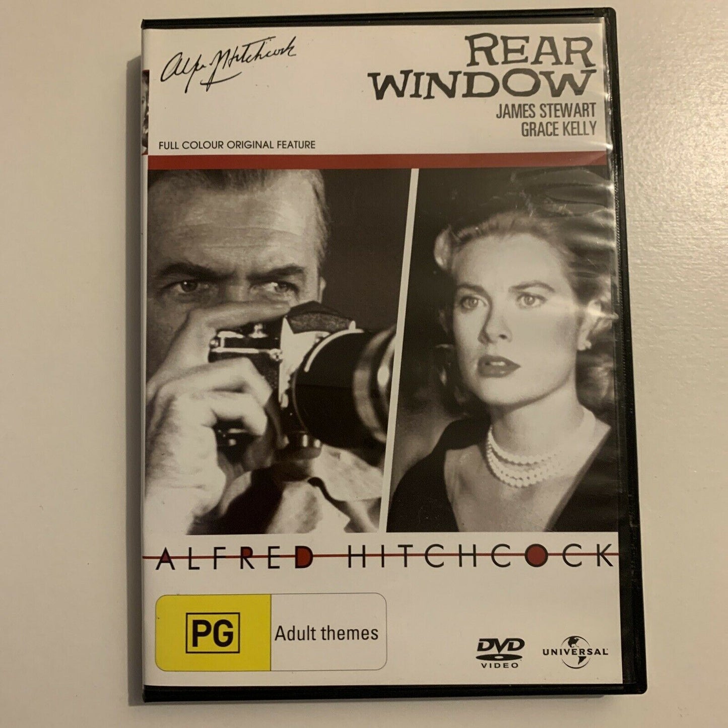 Rear Window (DVD, 1954) Alfred Hitchcock, James Stewart, Grace Kelly. Region 4&2