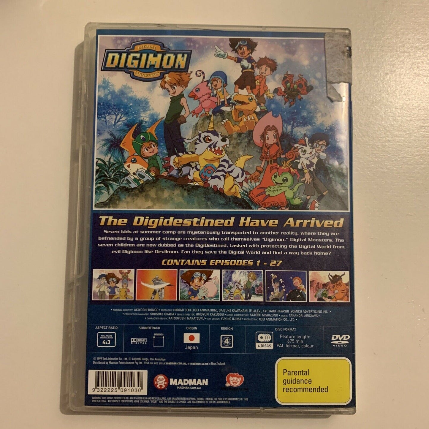 Digimon - Digital Monsters : Collection 1 : Eps 1-27 (DVD, 1999, 4-Disc) Region4