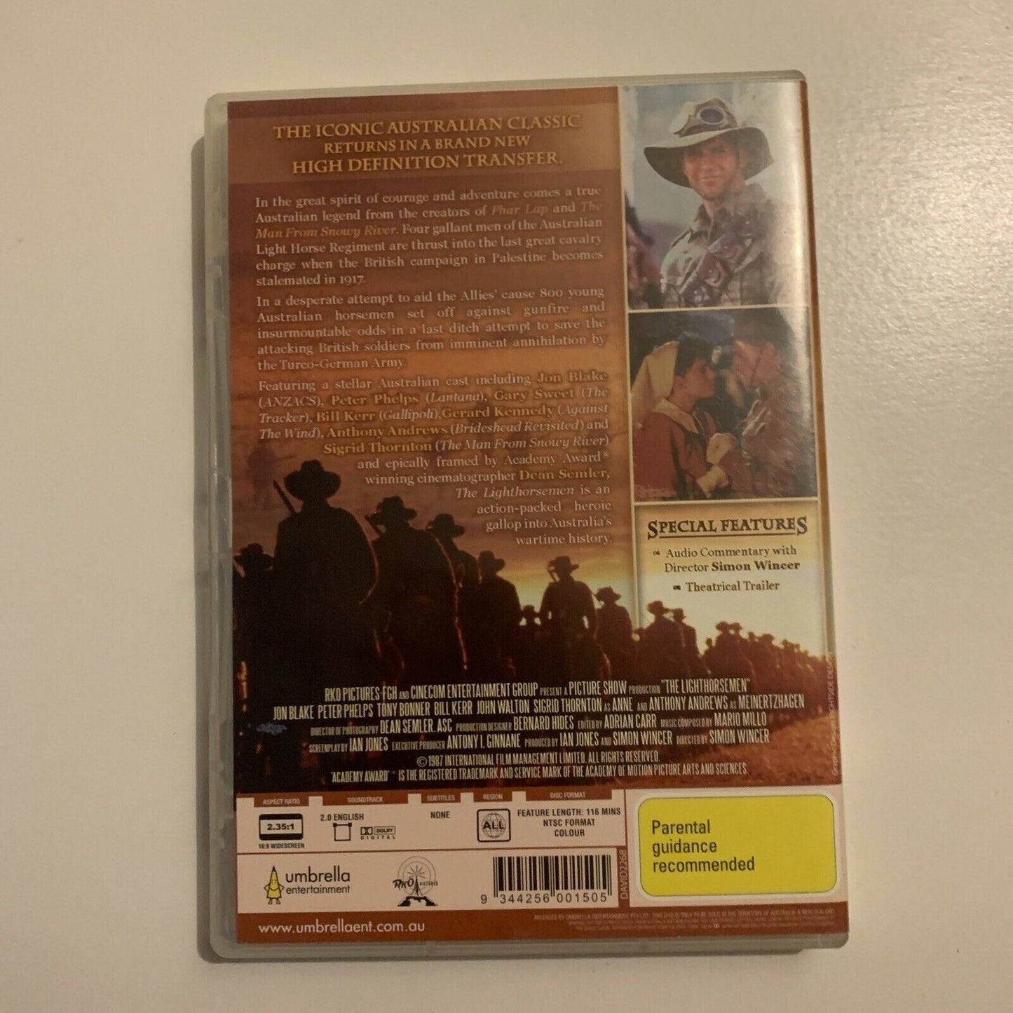 The Lighthorsemen (DVD, 1987) Gary Sweet, Jon Blake. All Regions