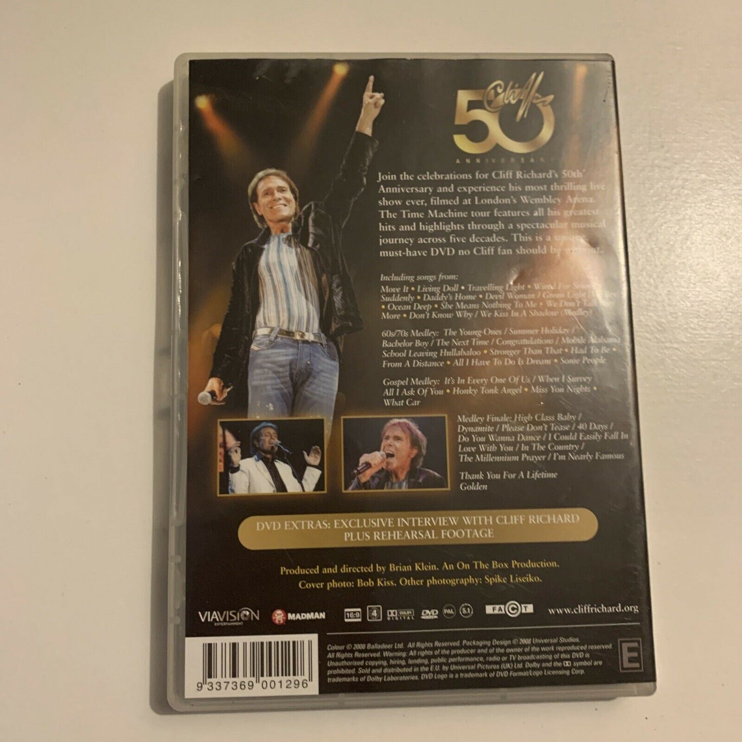 Cliff Richard : Time Machine Tour - 50th Anniversary Concert (DVD, 2008) Region4