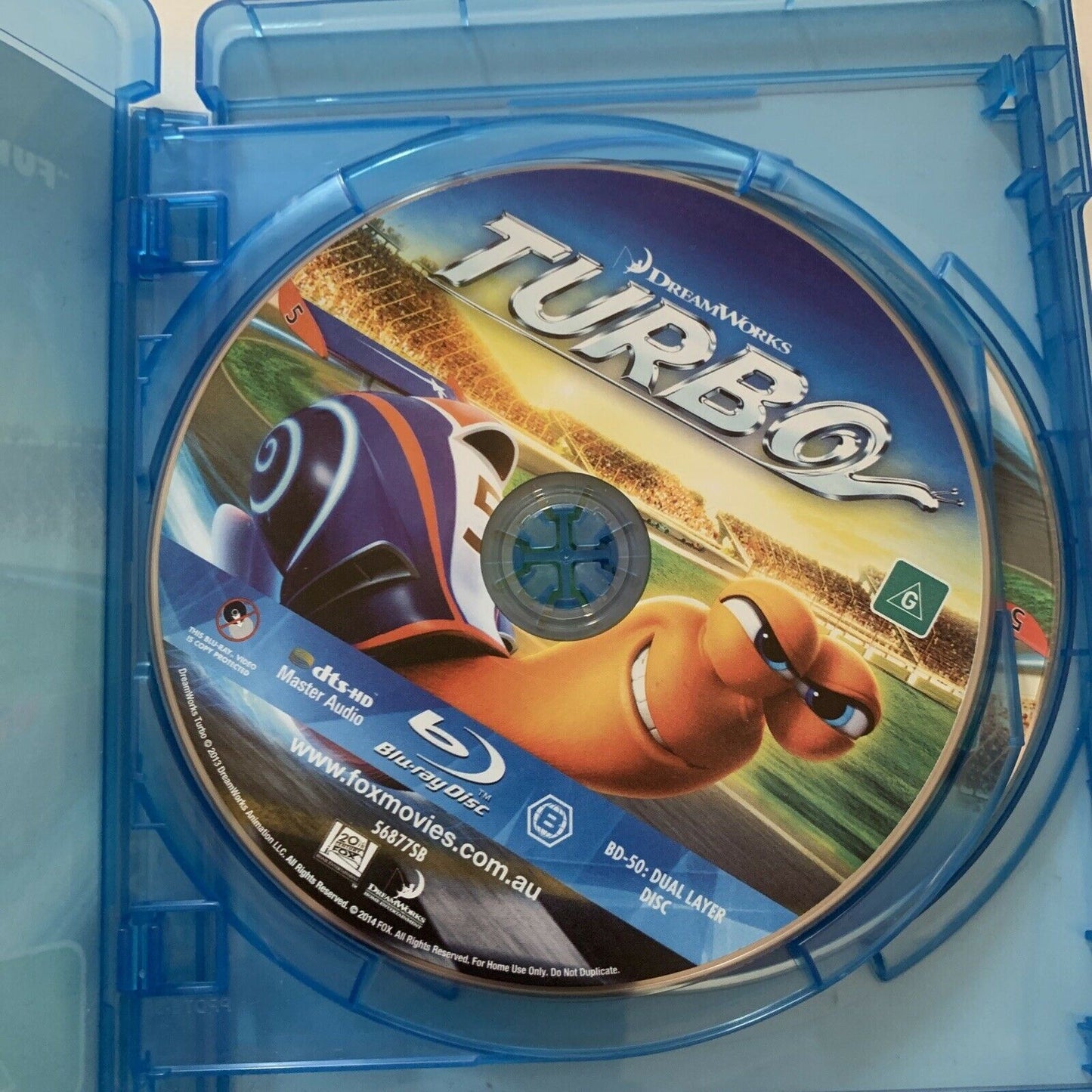 Turbo (Blu-ray, 2014, 2-Disc Set) Region B