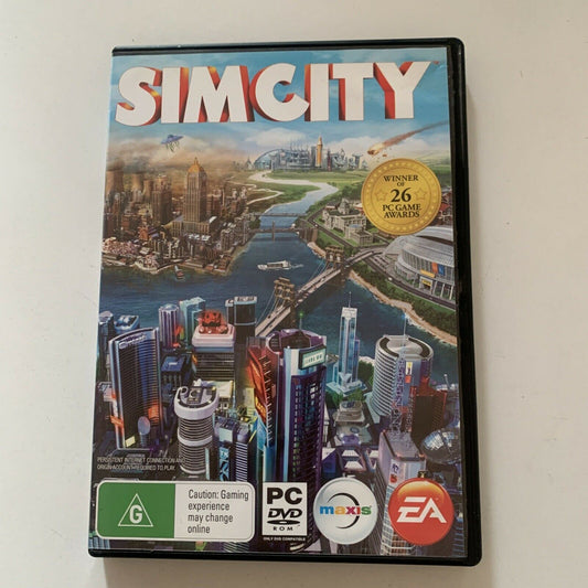 SimCity Sim City PC DVD ROM CD Desktop Computer EA Maxis Game